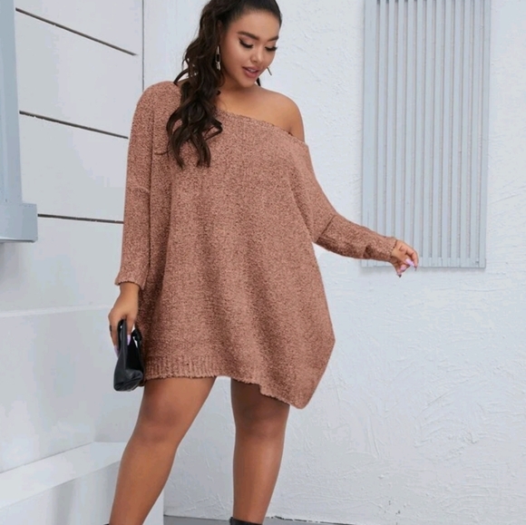 Dusty pink oversize soft sweater 1X - Picture 1 of 3